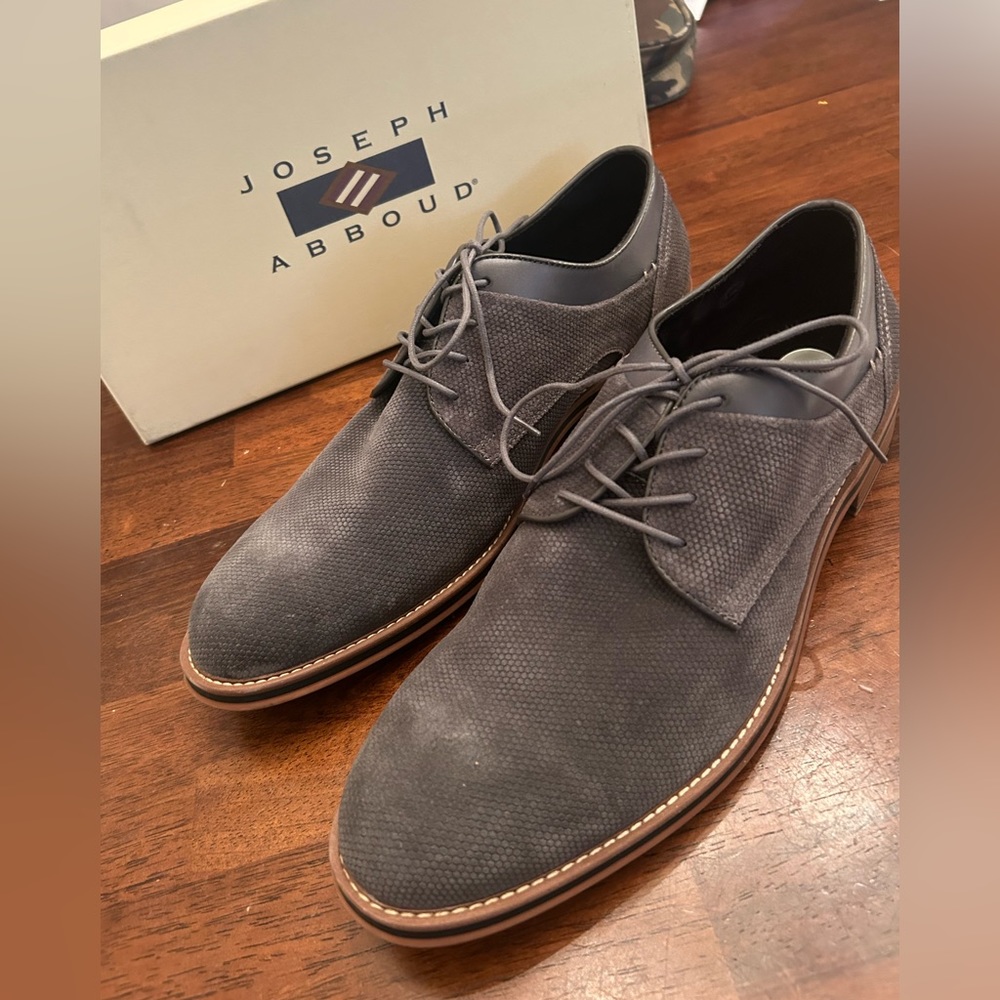 Joseph Abroud Men’s Dress Shoes Dark Grey Size 13 JA Cannon